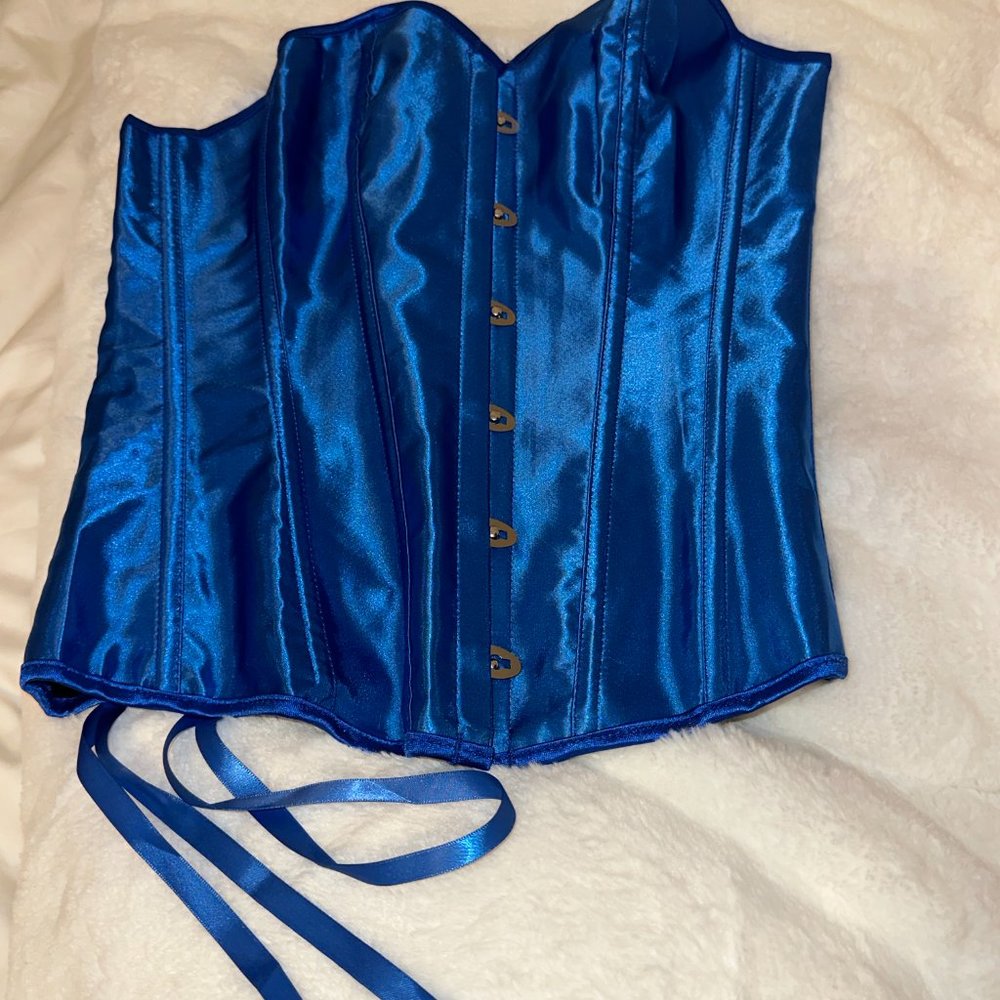 royal blue corset